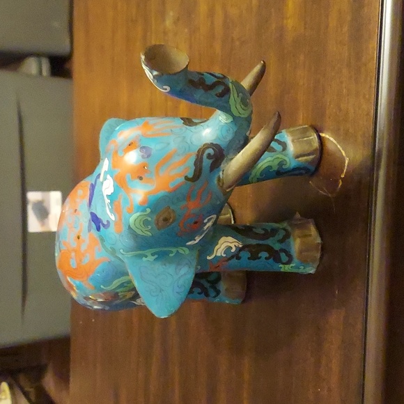 Chinese Cloisonne elephant - Picture 2 of 5